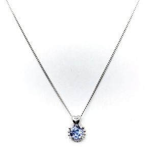 Jewelry Pendant Necklace Tanzanite Platinum